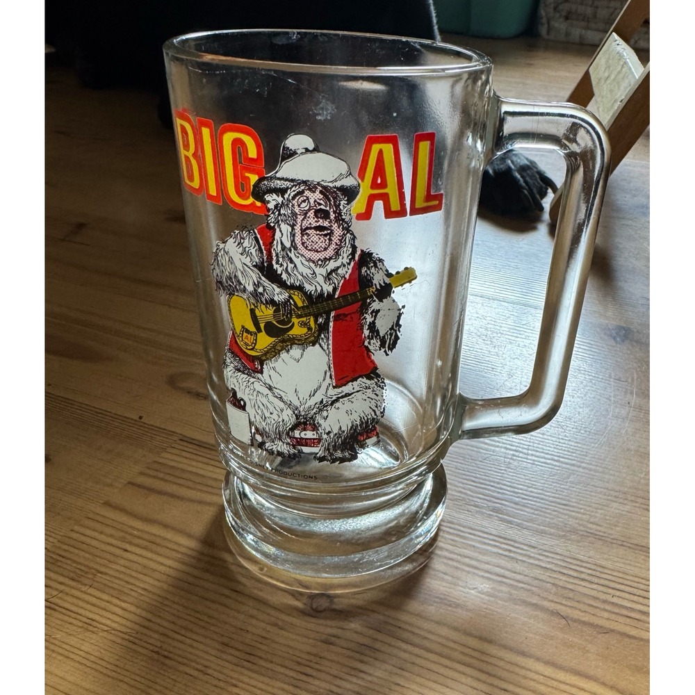 Vintage Disney Country Bear Jamboree Big Al Glass Beer Stein Mug Walt Disney 70s - Picture 2 of 4